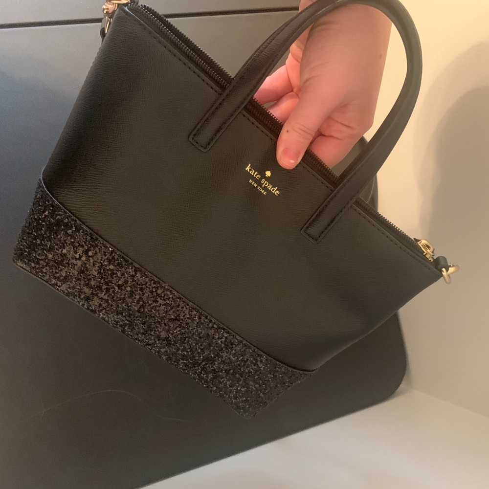 Kate Spade Ina Greta Court Glitter Crossbody